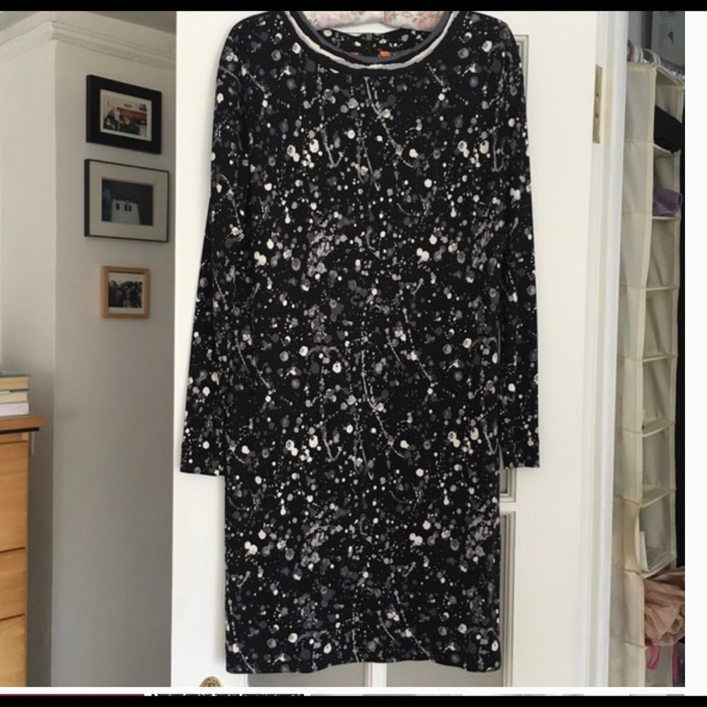 Tory Burch Paint Splatter Silk Jersey Dress